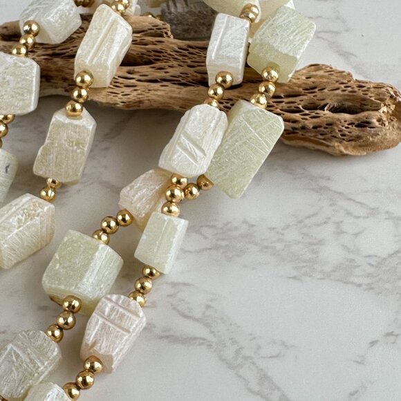 Carved Scarab Jade Necklace - Picture 6 of 9